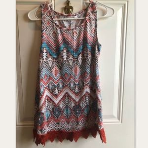 Multi colored tunic
